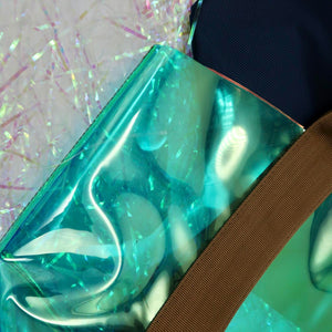 Alegria Bag (Aquamarine with Khaki Straps and Blue Pouch)