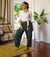 Florence Fling Flow Sport Pants (Green Safari Print)