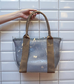 Luna Tote Bag (Silver Gray/ Khaki)