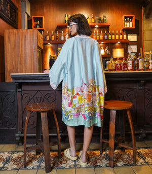 Rueda Kimono Robe and Shorts Set