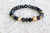 Magic and Protection Bracelet with Black Labradorite, Black Tourmaline and Larkavite (for women) MP-BW1