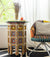 Tazoukt    Tbeela Table     Red with Pattern XL