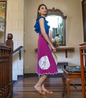 Kladno  Wrap Skirt  (Fuchsia)