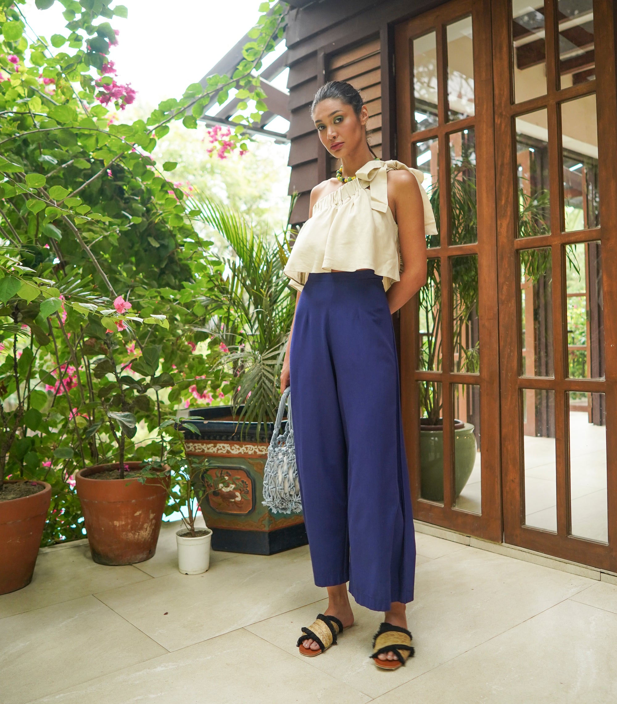 Florence Fling Lina Wide Leg Pants (Plum)