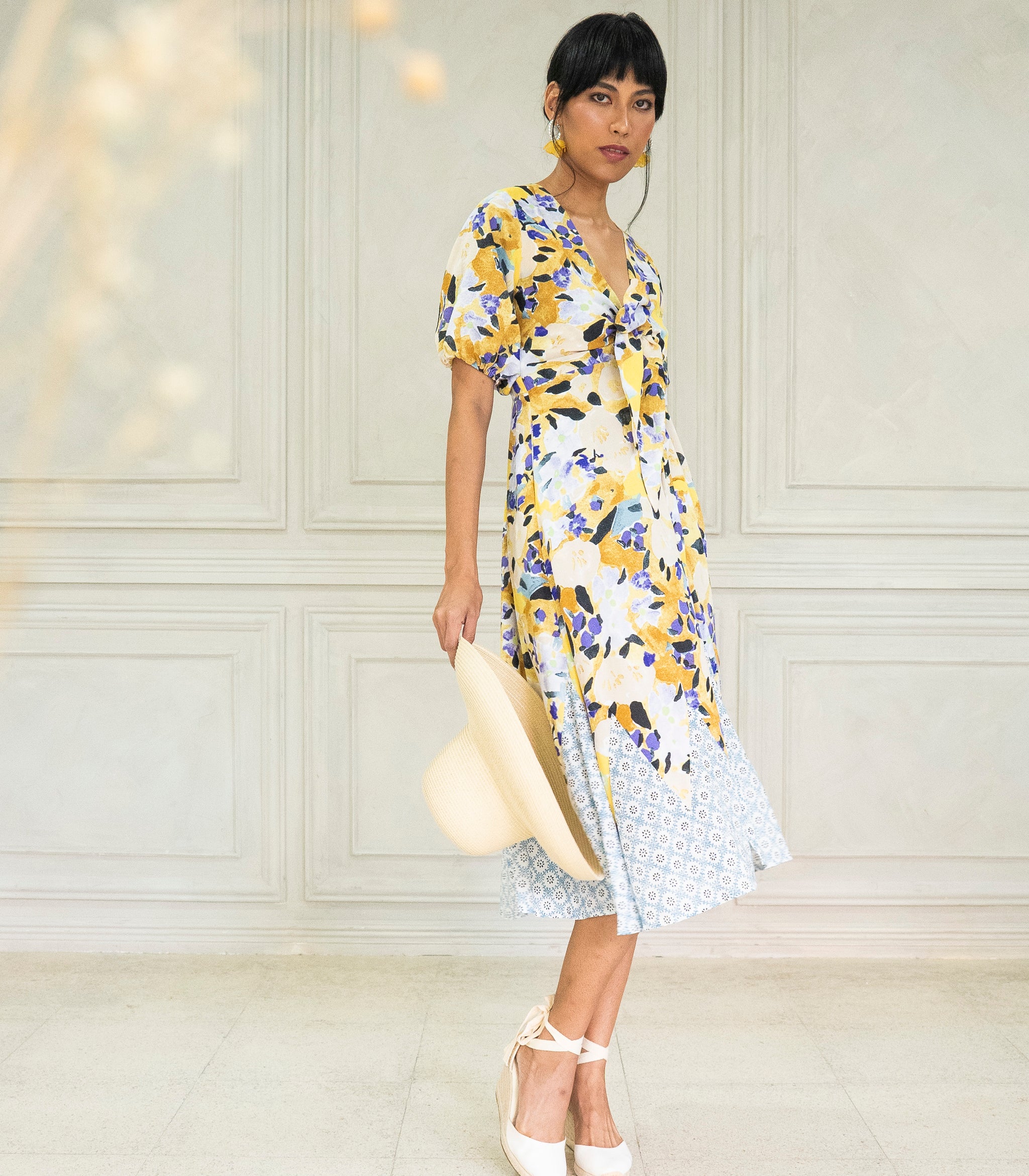 aqua floral tie strap midi dress Soft, playful, and made for sunshine , Meet the Aqua Whimsy Tie-Strap Dress by The Saffron Saga . A dreamy pastel aqua midi dress with delicate white vine embroidery, a flattering square neckline,