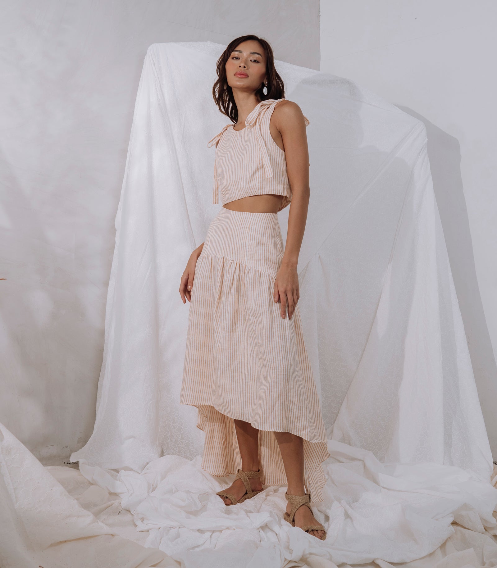 Shaviyani Tie Top and Skirt Set