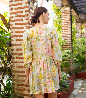 Florence Fling Barrymore Babydoll Dress (Floral Fantasy)