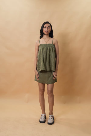 Casita Sienna Top & Skirt Set (Olive)