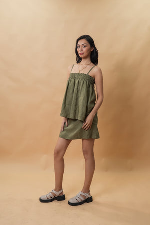 Casita Sienna Top & Skirt Set (Olive)