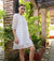 Florence Fling Fritz Fringe Dress (White Eyelet)