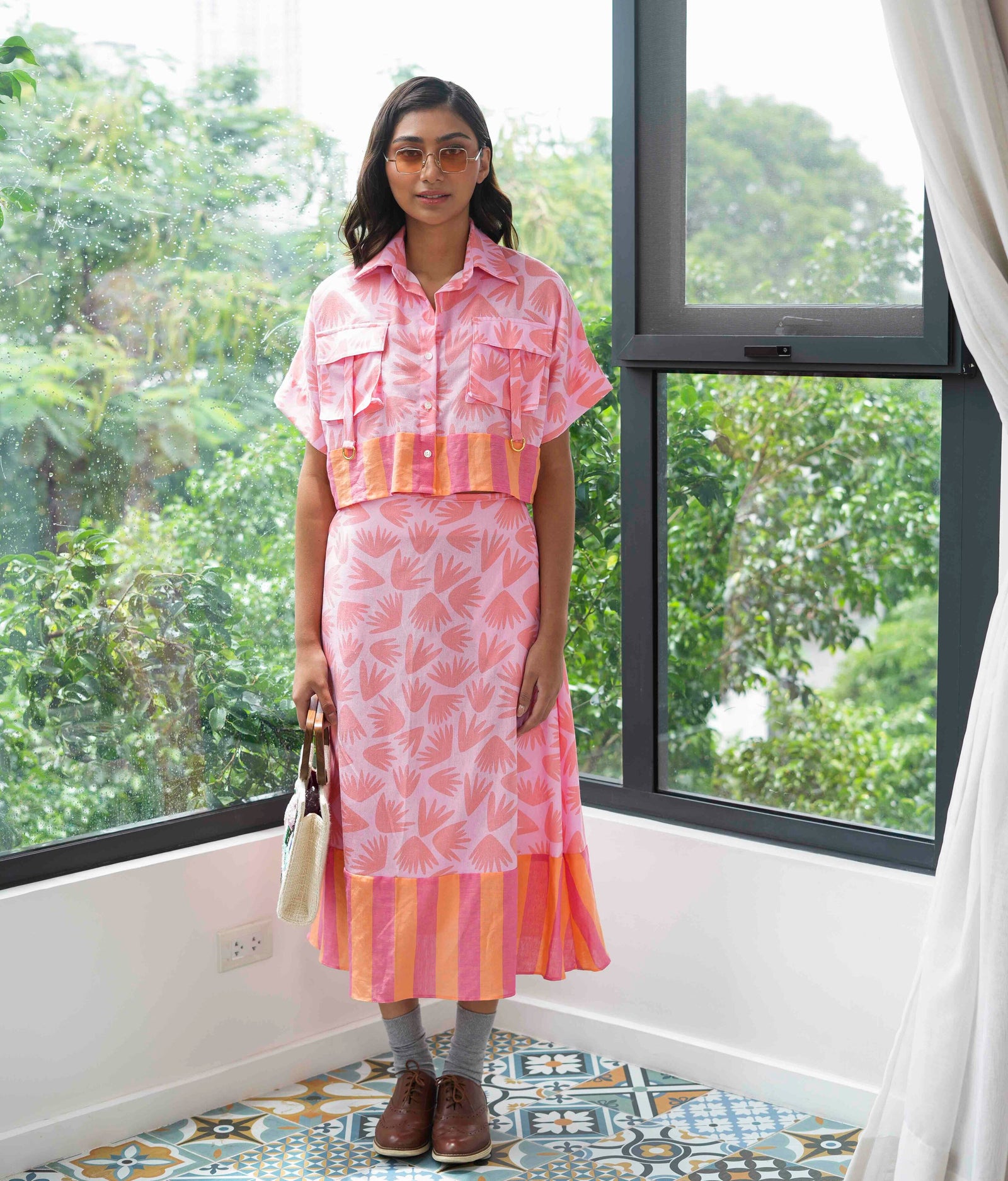 Marana Tha Valdez Set (Pink Orange)