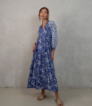 Maxi -Navy Blue Flora