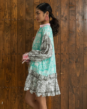 Ramona Dress (Aqua Grey) SMRA-RMN-AQ-001