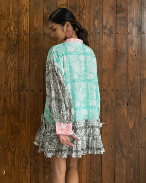 Ramona Dress (Aqua Grey) SMRA-RMN-AQ-001
