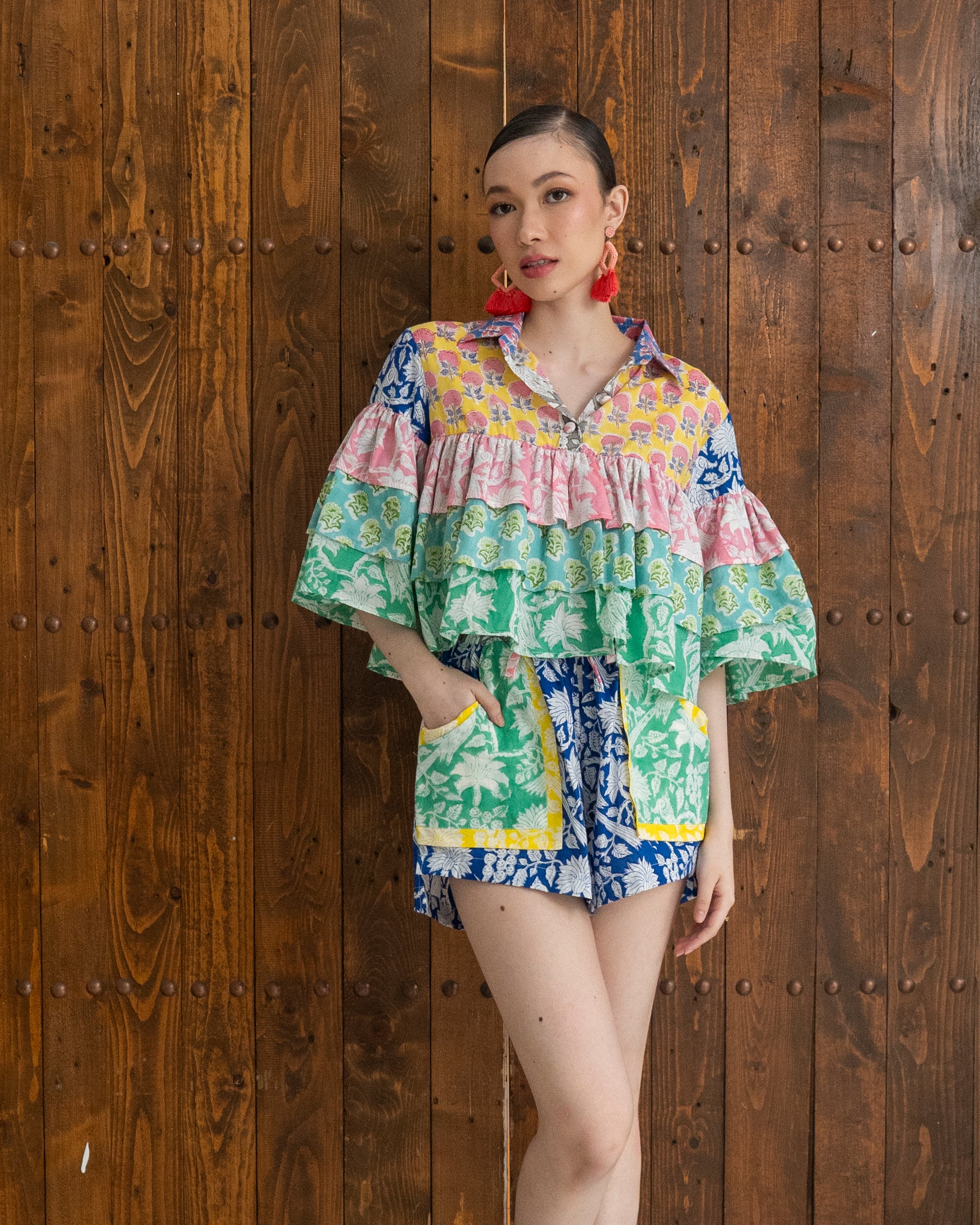 Flora Top (Yellow Multi) SMRA-FLR-YLW-001
