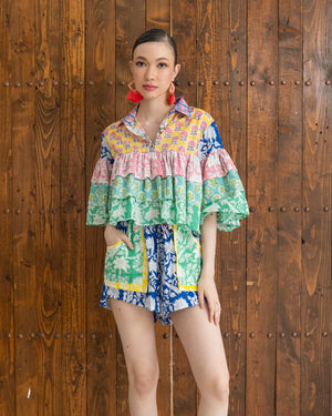 Flora Top (Yellow Multi) SMRA-FLR-YLW-001