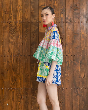 Flora Top (Yellow Multi) SMRA-FLR-YLW-001
