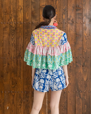 Flora Top (Yellow Multi) SMRA-FLR-YLW-001