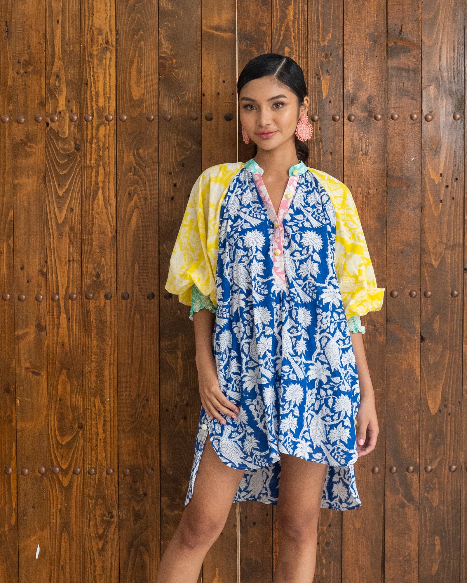 Jacque Dress (Navy Yellow) SMRA-JCQ-NV-001