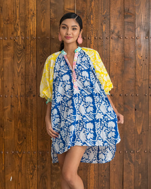 Jacque Dress (Navy Yellow) SMRA-JCQ-NV-001