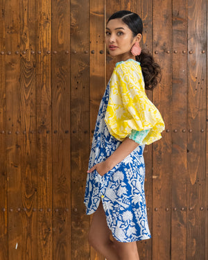 Jacque Dress (Navy Yellow) SMRA-JCQ-NV-001