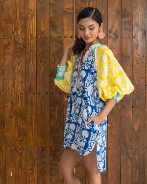 Jacque Dress (Navy Yellow) SMRA-JCQ-NV-001