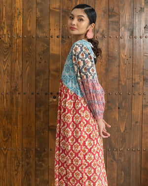 Ariana Dress (Red Multi) SMRA-ARN-RD-001