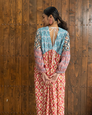 Ariana Dress (Red Multi) SMRA-ARN-RD-001