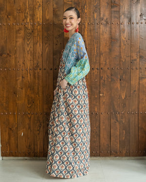 Ariana Dress (Green Multi) SMRA-ARN-GRN-001