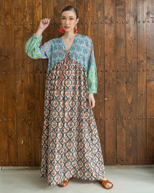 Ariana Dress (Green Multi) SMRA-ARN-GRN-001