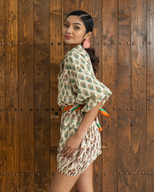 Max Playsuit (Beige/Green) SMRA-MX-BG-001