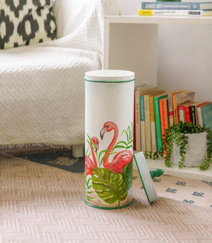 Ehun Bathroom Tissue Holder - Pink Flamingo
