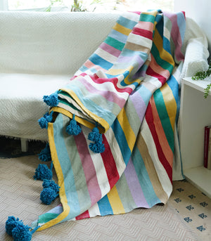 MOH Moroccan Pom Pom Blankets