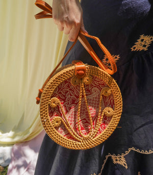 Pulau Rattan Shoulder Bag