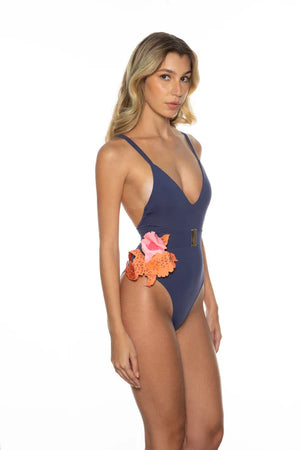 Agua Brazilian Orquidea Maillot   (Blue)