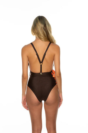 Agua Brazilian Orquidea Maillot   (Brown)