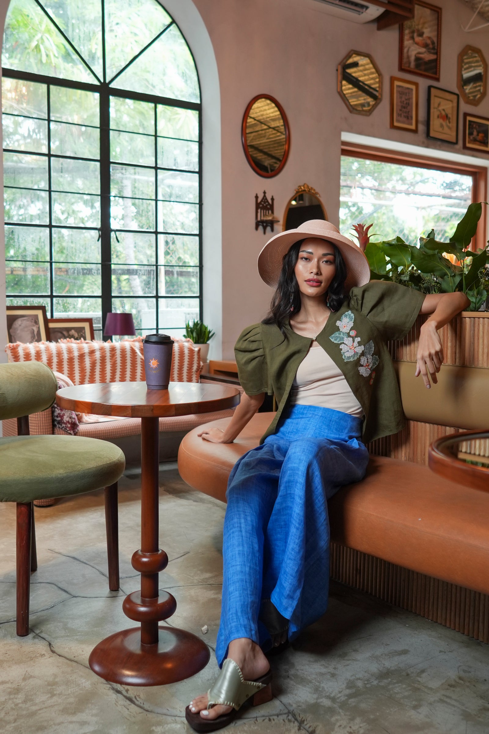 Rania Camisa Jacket - Katmon  (Olive)