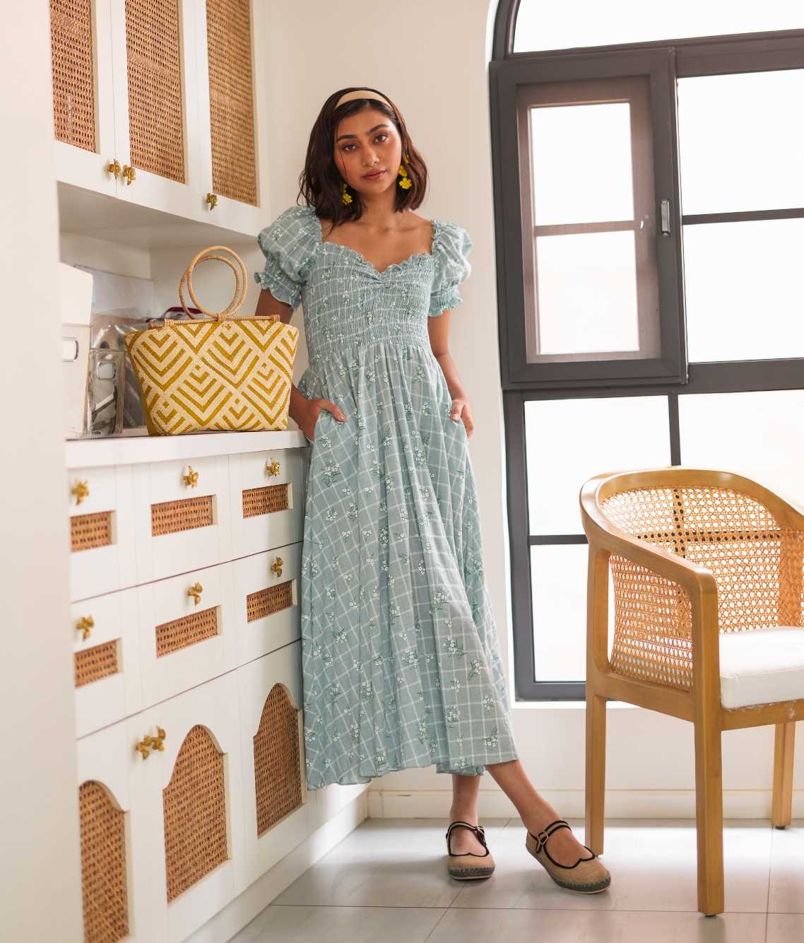 Marana Tha Ferrer Dress (Green Floral)