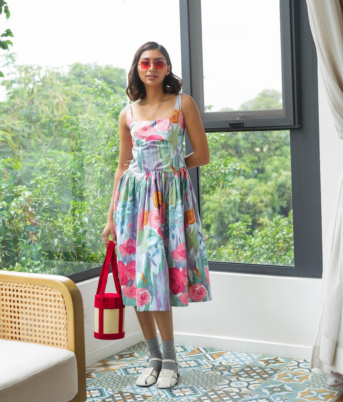 Marana Tha Ventura Dropwaist Dress (Lilac Pink)