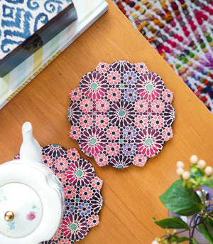 Zellij Wooden Trivet