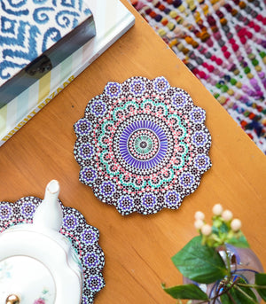Zellij Wooden Trivet
