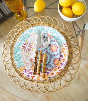 Bloom Charger Set   (Natural) Set of 4