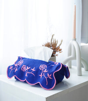 Scalloped Floral Tissue Box Holder (Rectangle) - 15 variants