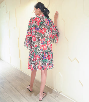 Kavadarci Coulor Tiered Tunic (Red)