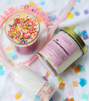Linger 'It's Your Birthday' Candle - Vanilla Cake 230ml