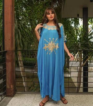 Rabia Kaftan    Light Blue