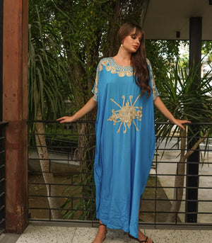 Rabia Kaftan    Light Blue