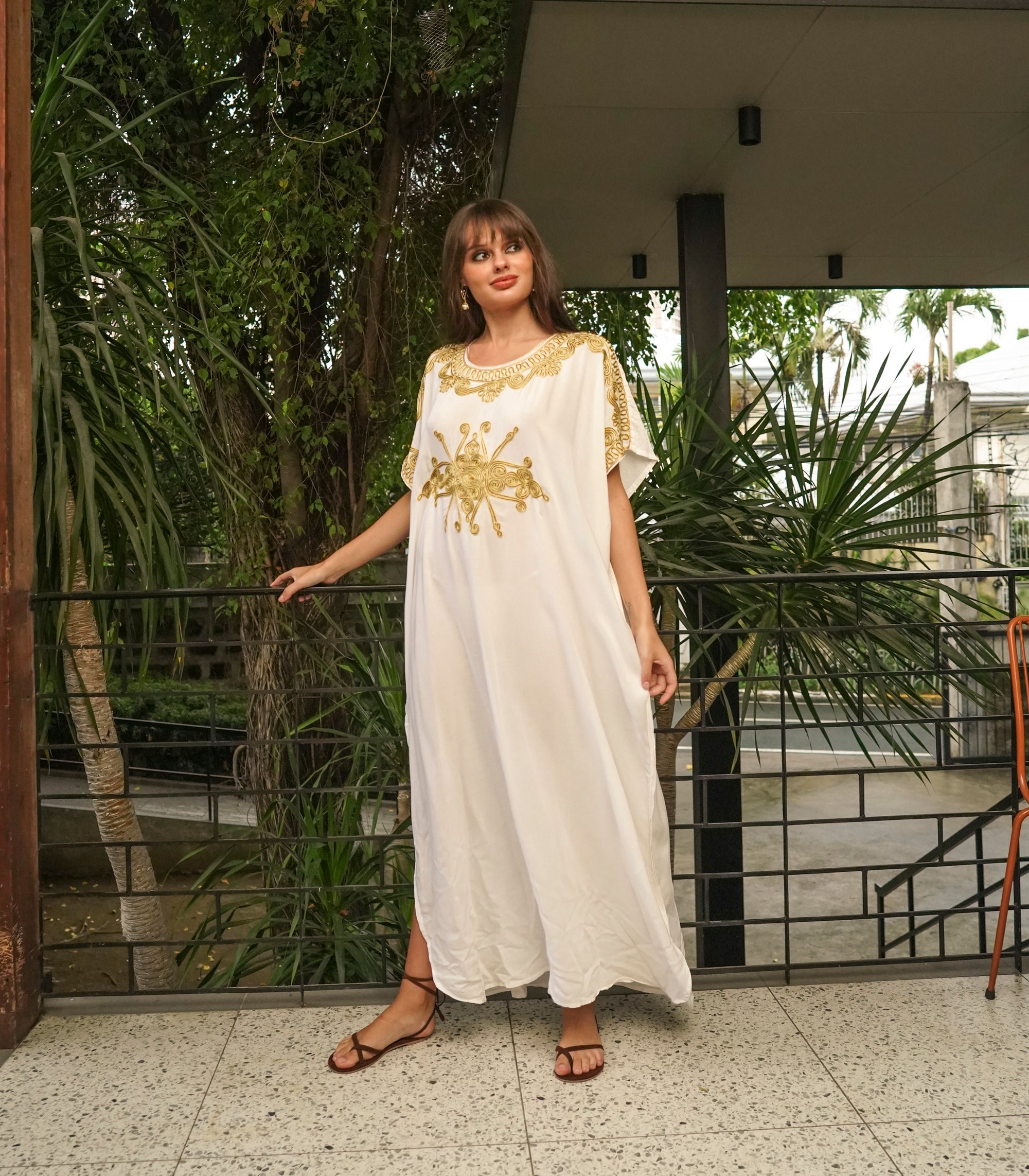 Rabia Kaftan    White