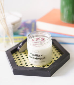 Linger Vanilla + Sandalwood Candle