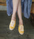 Yellow Tassel Mule Espadrille